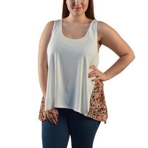 Asymmetrical Top with Side Panels Tank Top